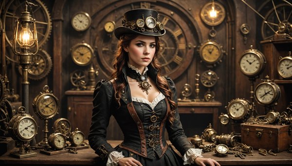 Unlock your imagination with authentic steampunk fashion